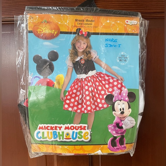 Disney Minnie Mouse Polka Dot Costume - Red, White, and Black In Package - Picture 1 of 2